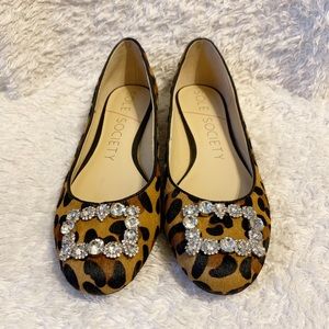 Sole Society Leopard Print Flats